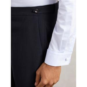 REISS Belmont Textured Suit Trousers With Wool in Navy